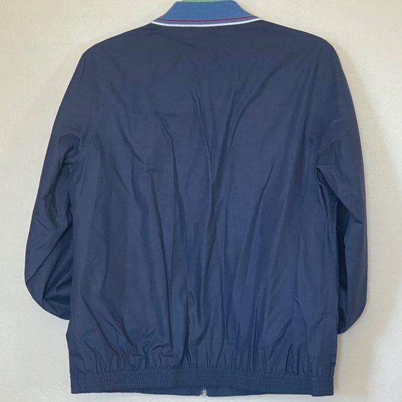 Jordache Navy Blue Full Zip Jacket Women's Large Lined Inner Made in Hong Kong - Picture 4 of 7